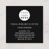 まつ毛エクステンションスタジオショップバラスキニー スクエア名刺 (裏面)