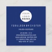 まつ毛エクステンションスタジオショップピンクカタログラデーショング スクエア名刺 (裏面)