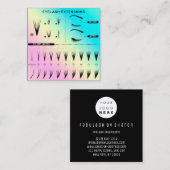 まつ毛エクステンションスタジオショップピンクカタログ スクエア名刺 (正面/裏面)