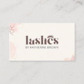 まつ毛エクステンションブランディングラッシュアーティストQRコード 名刺 (正面)