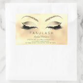 まつ毛エクステンションメイクアップ美しいサロングラムグリッター 長方形シール (バッグ)