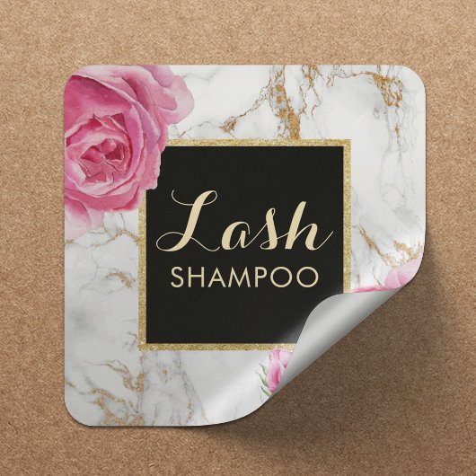 まつ毛エクステンションラッシュクリーナーヴィンテージフローラ スクエアシール