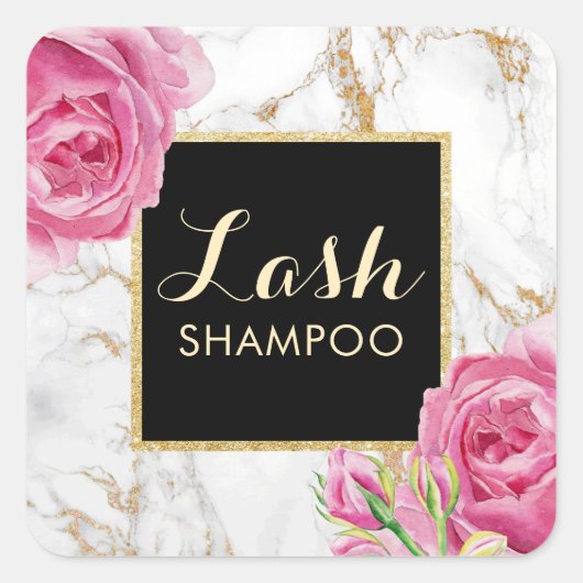 まつ毛エクステンションラッシュクリーナーヴィンテージフローラ スクエアシール (正面)