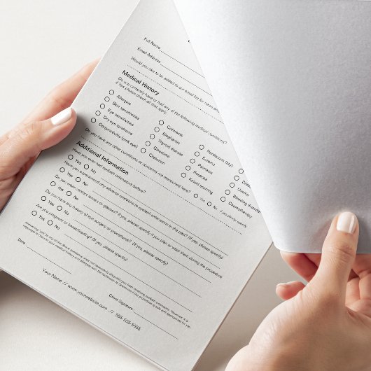 まつ毛エクステンション協議型枠40ページ ノートパッド