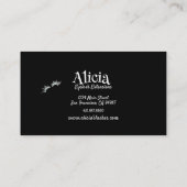 まつ毛エクステンション大きな目まぶし 名刺 (裏面)