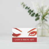まつ毛エクステンション美しいサロンスパビジネスカー 名刺 (スタンド正面)