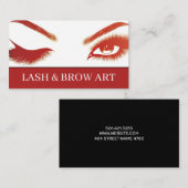 まつ毛エクステンション美しいサロンスパビジネスカー 名刺 (正面/裏面)