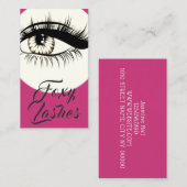 まつ毛エクステンション美しいサロン名刺 名刺 (正面/裏面)