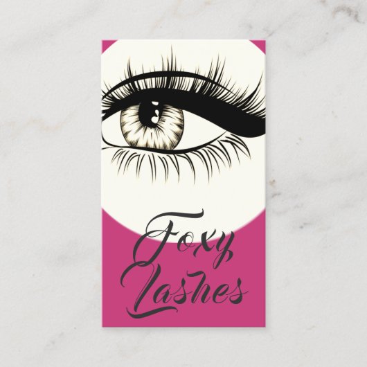 まつ毛エクステンション美しいサロン名刺 名刺 (正面)