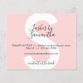 まつ毛エクステンション製品アフターケア予算 チラシ (正面)