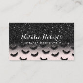 まつ毛エクステンション赤面&ブラックラッシュサロン 名刺 (正面)