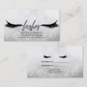 まつ毛エクステンション銀友人を参照 紹介カード (正面/裏面)