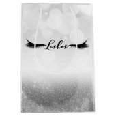 まつ毛エクステンション銀美しい好意 ミディアムペーパーバッグ (正面)