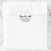 まつ毛エクステンション銀美しい好意 ラウンドシール (バッグ)