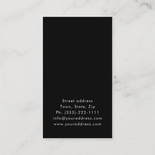 まつ毛エクステンション黒まつ毛ウィメンアイルック 名刺 (裏面)