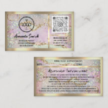 まつ毛エクステンションQRCodeロゴホログラフグリッター