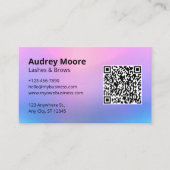 まつ毛カードテンプレート 名刺 (正面)