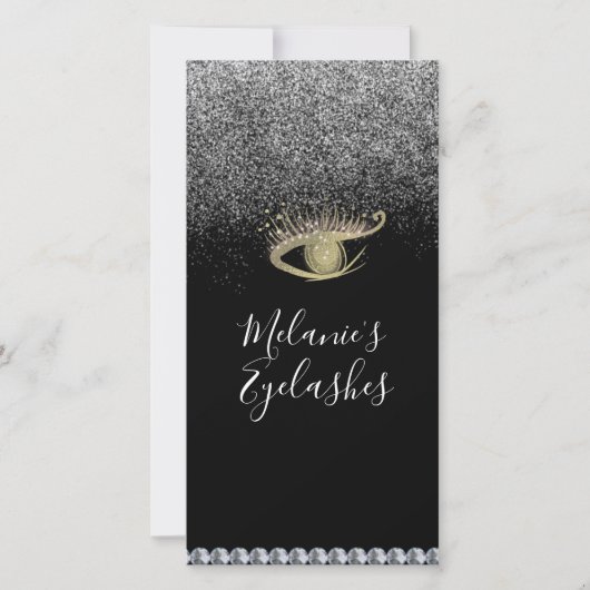 まつ毛サロンビジネスAfter Sparkleカー気にド 案内状 (正面)