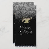 まつ毛サロンビジネスAfter Sparkleカー気にド 案内状 (正面/裏面)