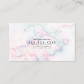 まつ毛サロン美しい大理石まつ毛QRコード 名刺 (裏面)