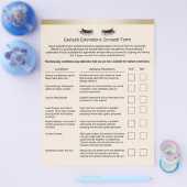 まつ毛サロン責任放棄縁ど金ゴールド チラシ (シングル)