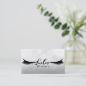 まつ毛シルバーまつ毛メイクアップ 名刺 (スタンド正面)