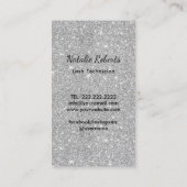 まつ毛スカル美しいモダンまつ毛エクステンション 名刺 (裏面)