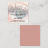 まつ毛スタイリストトレンディーバジェット名刺 スクエア名刺 (正面/裏面)