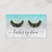 まつ毛テクニシャンターコイズマーブルラッシュロイヤリティ ロイヤリティカード (正面)