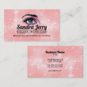 まつ毛テクニシャン名刺 名刺 (正面/裏面)