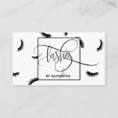 まつ毛パターンまつ毛の多いアーティスト 名刺 (正面)