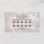 まつ毛ホワイト《写真》ぼけ味お客様ロイヤリティカード ロイヤリティカード (裏面)