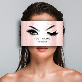 まつ毛マイクロブレード。QRコードロゴシルバーグレー 名刺