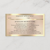 まつ毛マイクロブレードQRCODEアフターケアバラ枠 名刺 (裏面)