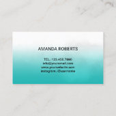 まつ毛メイクアップアーティストアイドラッシュ伸張水彩 名刺 (裏面)