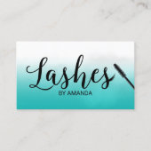 まつ毛メイクアップアーティストアイドラッシュ伸張水彩 名刺 (正面)