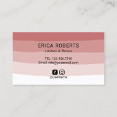 まつ毛メイクアップアーティストコーラルシェードロイヤリティ ロイヤリティカード (裏面)