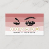 まつ毛メイクアップアーティストコーラルシェードロイヤリティ ロイヤリティカード (正面)