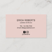 まつ毛メイクアップアーティストハンドスケッチガールロイヤリティ ロイヤリティカード (裏面)