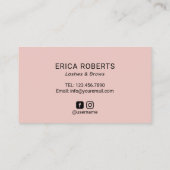 まつ毛メイクアップアーティスト赤面水彩ロイヤリティ ロイヤリティカード (裏面)