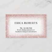 まつ毛メイクアップアーティスト長まつ毛エクステンション 名刺 (裏面)