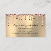 まつ毛メイクアップアート3Dドリップエフェクトエステティシャン 名刺 (裏面)