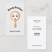 まつ毛ラッシュエクステンション&ブロウティンスレッド 名刺 (正面/裏面)