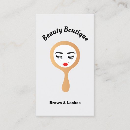 まつ毛ラッシュエクステンション&ブロウティンスレッド 名刺 (正面)