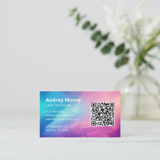 まつ毛ラッシュテック 名刺 (スタンド正面)