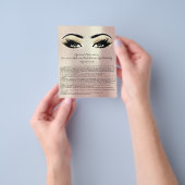 まつ毛延長責任放棄アイズバラ チラシ (手)