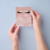 まつ毛延長責任放棄バラ大理石1 チラシ (手)