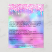 まつ毛延長責任放棄バラ滴 チラシ (裏面)