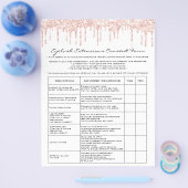 まつ毛延長責任放棄バラ白 チラシ (シングル)