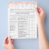 まつ毛延長責任放棄バラ白 チラシ (手)